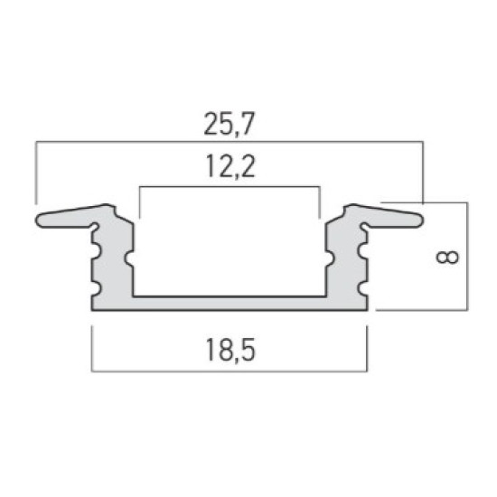 Profile LED încastrate