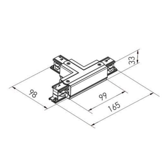 IMBINARE SINA IN T SI ALIMENTARE STANGA TRACK N 3c T CONNECTION & LEFT-HAND POWER SUPPLY 