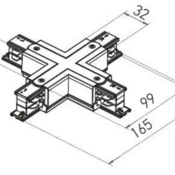 IMBINARE SINA IN CRUCE SI ALIMENTARE  IN CRUCE TRACK N 3c X CONNECTION & POWER SUPPLY