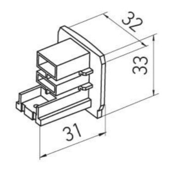 CAPETE  PENTRU SINE CU TREI CIRCUITE TRACK N 3c TRACK ADAPTER