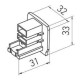 CAPETE  PENTRU SINE CU TREI CIRCUITE TRACK N 3c TRACK ADAPTER