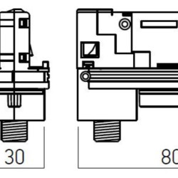 ADAPTOR SI ALIMENTARE  PE SINE CU TREI CIRCUITE TRACK N 3c TRACK ADAPTER