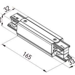 CONECTOR LINIAR PENTRU SINE CU TREI CIRCUITE TRACK N 3c LINEAR CONNECTOR & POWER SUPPLY 
