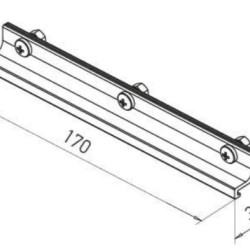 CLEMA PENTRU CONEXIUNE MECANICA A DOUA SINE CU TREI CIRCUITE TRACK N 3c SUPENSION & CONNECTION CLAMP