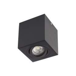XBRIX SQ. ADJ. CEILING FITTING GU10/PAR16 1x50W max. 230V AC IP20 BK (5.6)