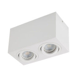 XBRIX RECTANG. ADJ. CEILING FITTING GU10/PAR16 2x50W max. 230V AC IP20 MWH (5.6)