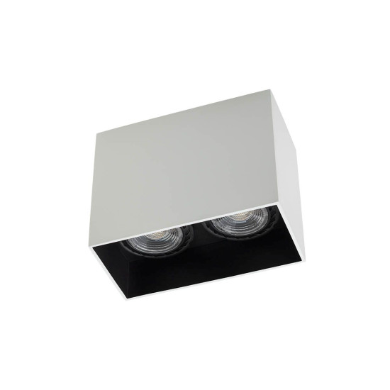 XCARD RECTANG. CEILING FITTING GU10/PAR16 2x50W max. 230V AC IP20 UGR<10 SWH (5.6)