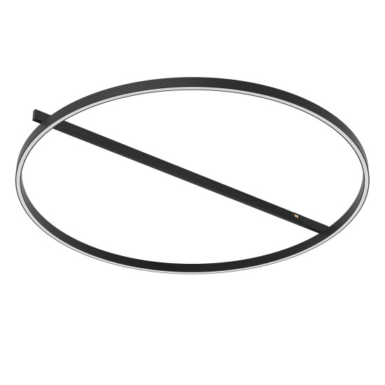 XFIVE REC./SURF. CIRCULAR LIGHT FIXTURE fi.448x29mm 14W 48V DC 110dgr 3000K CRI.90 IP40 MBK (5.1.2)