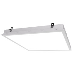 Panou LED etans tratat antibacterian pentru camere curate 50W 600x600mm ROSE MED CLIP-IN dispersor sticla microprismatic montaj incastrat IP65