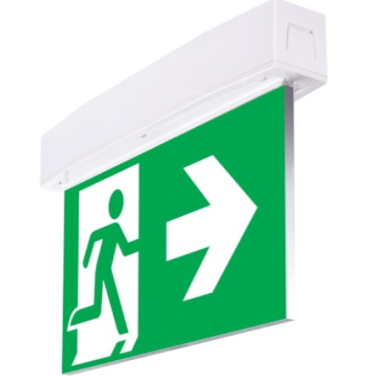 Lampa exit IP44, aparenta, 3h, 5W, permanent, autotest, Intelight 87969