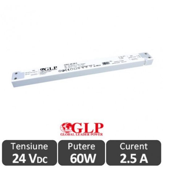 Sursa alimentare Slim GTPC-60-24-S LED 60W 24V IP20
