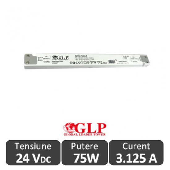 Sursa alimentare Slim GTPC-75-24-S LED 75W 24V IP20