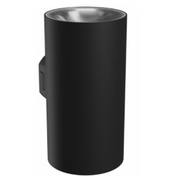 TORRE 18W CCT 230V IP54 99x78x162MM BLACK ROUND FACADE LAMP NEGRU