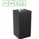TORRE 18W CCT 230V IP54 99x78x162MM BLACK SQUARE FACADE LAMP NEGRU