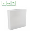 SCATOLO 20W CCT 230V IP54 250x250x75MM WHITE FACADE LAMP ALB