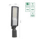Corp iluminal stradal cu LED 50W 4000K alb-neutru