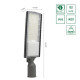 Corp iluminal stradal cu LED 100W 4000K alb-neutru