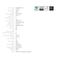 Plafoniera NYMPHEA CITY PRO 2 24/30W CCT 230V 120st IP65 IK08 FI320x80mm ALB ROTUND