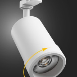 Proiector pe sina trifazata PAVA BASIC 20W CCT 230V 20-45DEG IP20 RA80 84X136X185MM alb
