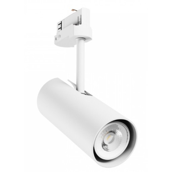 Proiector pe sina trifazata MADARA LIBRA GU10 ON 3 PHASE  230V 65X160X232MM ALB