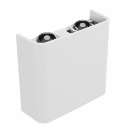 LUNARIX 2 SCONCE 4W CCT 230V IP54 RA90 110X110X40MM WHITE UP/DOWN LIGHT ALB/NEGRU