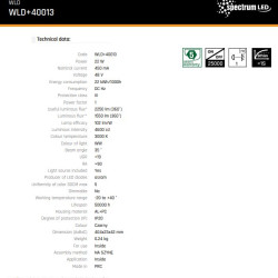 SYSTEM SHIFT - GRID L track light 404x23x42mm 22W 35deg black