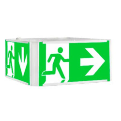 Corp de iluminat de evacuare TM.PRIMO Q 30E 180 M AT W METAL, LED,IK05,210÷250 V AC, 3.01W, IK05 IP20