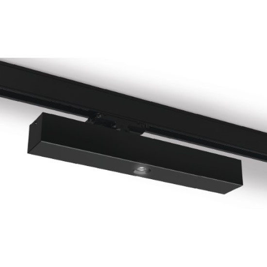 Corp iluminat de antipanica pentru montaj pe sina cu 3 circuite,  cu LED 2.5W 326lm, TM.PRIMO TRL M1 180 NM AT B + ADAPTER  W B METAL ALB / NEGRU, 210÷250 V AC,IK08, IP20