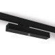 Corp iluminat de antipanica pentru montaj pe sina cu 3 circuite,  cu LED 2.5W 326lm, TM.PRIMO TRL M1 180 NM AT B + ADAPTER  W B METAL ALB / NEGRU, 210÷250 V AC,IK08, IP20