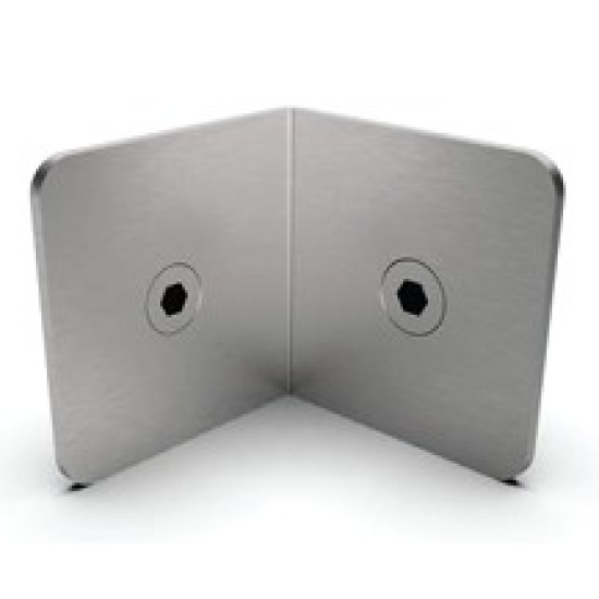 Cubicles conector L panou, inox ACR-2509PL