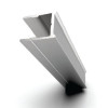 Cubicles profil U 1.83m, inox ACR-1402P