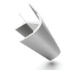 Cubicles profil exterior de colt 1.83m, inox ACR-1404P