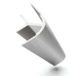 Cubicles profil exterior de colt 1.83m, inox ACR-1404P