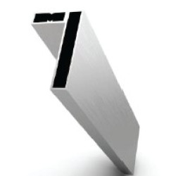 Cubicles profil mascare bara de sustinere 3m, inox ACR-1400P