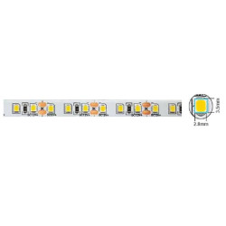 Benzi flexibile cu LED STRIP PLUS12V 120x2835 9,6W/m 3M(ADHESIVE TAPE) alb-cald, neutru sau rece IP20 rola 5m