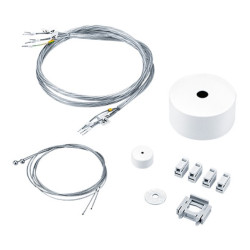 KIT de suspensie si alimentare LF3 D/I SUSP SET ASQ1 WH pentru corp de iluminat cu led  LIGHT FIELDS III LF3 D/I 7300-940 L15 BC WH 