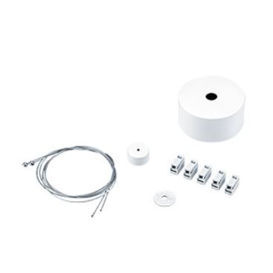 KIT de suspensie si alimentare CEILING ROSE ROUND ASI/ASQ3 WH pentru corp de iluminat cu led  ONDA2 A D870 LED12000-840 BC WH