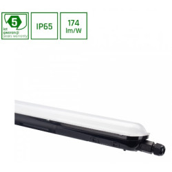 Corp de iluminat cu LED lampa ermetica LIMEA GIGANT 38W hermetic lamp, 38 W,175 mA,230 V,6600 lm (120)°,,174 lm/W,-20/+40 °C,IP65,IK09- NEGRU