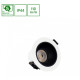 Corp de iluminat cu led ORBITO DOWNLIGHT 10W WW 230V 40deg IP44 Ra90 UGR<19  ALB ROTUND, REFELCTOR NEGRU MAT