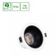 Corp de iluminat cu led  6-20W WW 230V 40deg IP44 Ra90 UGR<19  ALB ROTUND, REFELCTOR NEGRU MAT